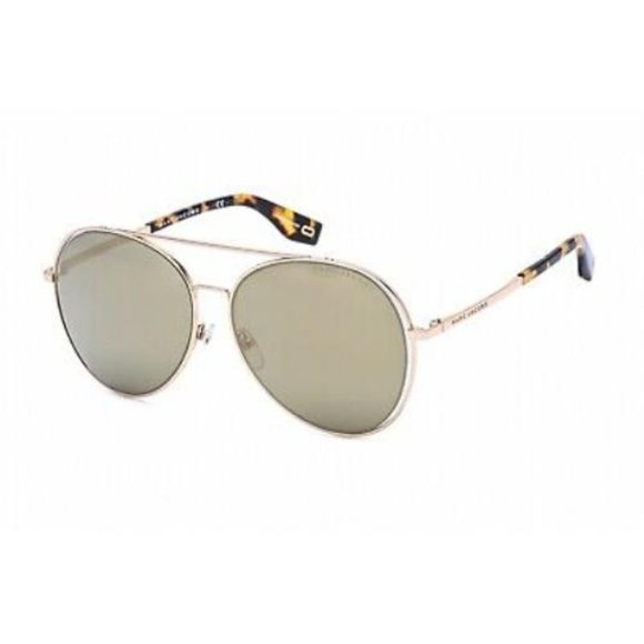 Marc Jacobs 328 /F/S 0SCL Yellow Havana Gray Ivory Aviator Style Sunglasses - Picture 2 of 12